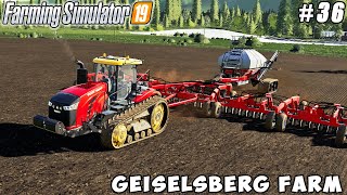 Cultivating fields sowing rye CASE air seeder  Geiselsberg Farm  Farming simulator 19  ep 36 [upl. by Esinyl]