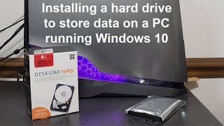 Installing a hard drive in a PC running Windows 10 [upl. by Gilles843]