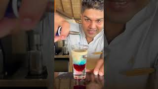 Clubs shots 🔥🪼🇱🇰 Grenadine syrup Sambuca Bailey Blue curaçao srilanka club fyp [upl. by Norene]