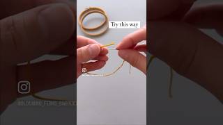 How to Tie an Embroidery Knot  Learn to tie a knot knottutorial howtotieaknot youtubeshorts [upl. by Guillermo]