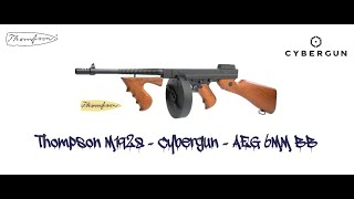 Cybergun  Thompson M1928  AEG SMG  6MM BB [upl. by Wane681]