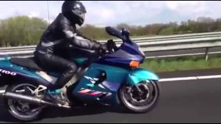 Zzr 1100 acceleration zx11 ninja [upl. by Naedan]