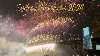 Sydney Fireworks 2024  Happy New Year  NYE [upl. by Nosnej]