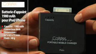 BATTERIE DAPPOINT 1900 mAh POUR iPODiPHONE [upl. by Pall]