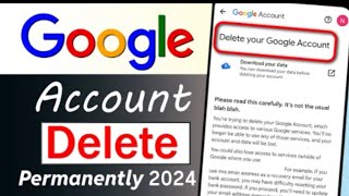 Google Delete Kaise Kare  Google Account Delete Kaise Kare  Delete Google Account [upl. by Tim805]