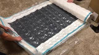 Review of a Linenspa 8quot Memory Foam Innerspring Hybrid Mattress Twin XL Full Queen King How to unbox [upl. by Eylloh]