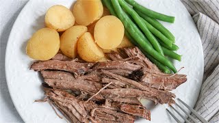 Easy Crock Pot London Broil Recipe [upl. by Ottillia]