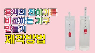 한진과학 용액의 진하기를 비교하는 기구 만들기 제작방법HD [upl. by Yseulta]