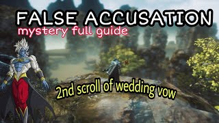 FALSE ACCUSATION MYSTERY FULL GUIDE  MIR4 WEDDING VOW 2ND SCROLL WALKTHROUGH [upl. by Chi]