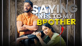 Saying yes to my brother challenge 😂  varunaradya VarunAradya31 [upl. by Airdnas]