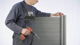 How to install InoWood composite fence panels [upl. by Asela39]