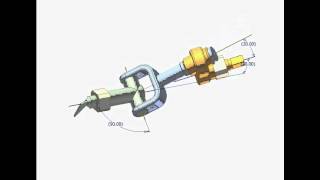 Spherical 4R mechanism 1c [upl. by Ellynad]