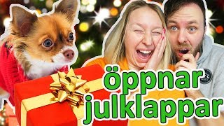 Hinas första jul och öppnar julklappar 🎁🎉 [upl. by Bomke]