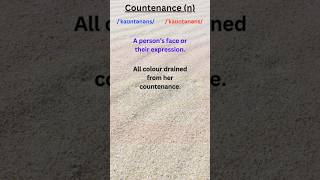 073 COUNTENANCE MEANING advancedenglishvocabulary [upl. by Meyer]