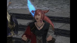 FFXIV Graha Tia and Alisae meets Estinien REACTION [upl. by Aicilyt]