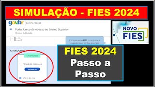 Clique em gravar no Final  FIES  Como se Inscrever no Fies 2024  Simulação Fies  Com funciona [upl. by Keeton]