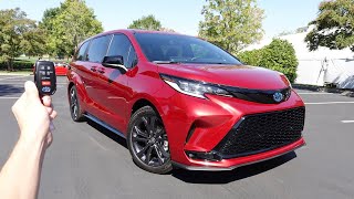 2025 Toyota Sienna XSE Start Up Walkaround Test Drive and Review [upl. by Cully]