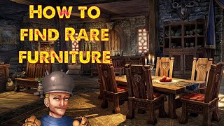 ESO Explained Finding Rare Furniture Overland SellersGolden VendorScryingSecret Vendor and more [upl. by Enilauqcaj]