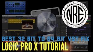 LOGIC PRO X TUTORIAL BEST 32 BIT TO 64 BIT AUVST FIX [upl. by Akirderf]