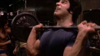 Lou Ferrigno shoulder press  pumping iron segment [upl. by Arak]