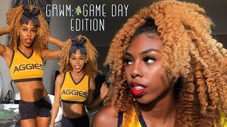 GRWM COLLEGE CHEERLEADER GAME DAY EDITION [upl. by Aicemed881]