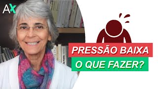 Pressão baixa o que fazer [upl. by Yhtrod]