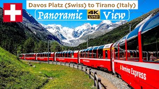 The Bernina Express  Worlds Most Beautiful Trains Panoramic 4K Video [upl. by Fedora]