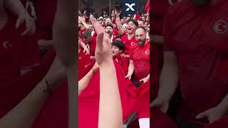 POV Du stehst mittendrin bei den TürkeiFans 🇹🇷 shorts euro2024 [upl. by Angelo194]