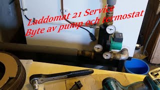 Laddomat 21 service Byte av pump och termostat [upl. by Annoif845]