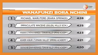 Wanafunzi bora nchini katika mtihani wa KCPE 2023 [upl. by Nirrac]