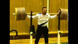 Dmitry Berestov 300kg x2 Squat [upl. by Alford124]