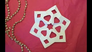 ★ DIY SNEEUWVLOK VOUWEN amp KNUTSELEN met 1 A4 papier ★ DIY Craft Snowflake ★ Sneeuwvlok zelf maken [upl. by Holman936]