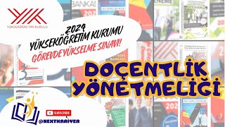 2024 Yükseköğretim GYSDOÇENTLİK YÖNETMELİĞİ [upl. by Maxma168]