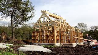 Timber construction  House building part 5 [upl. by Liw770]