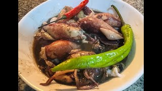 Easy Adobong Pusit Recipe in 5 minutes JoeCooking [upl. by Sucam]