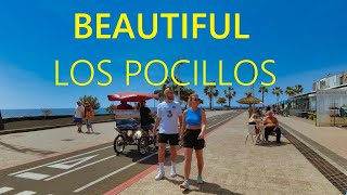 Los Pocillos LANZAROTE 2024 🇪🇸 🔴 Area around best hotels for vacation 4K UHD [upl. by Fleischer]