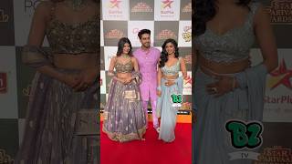 Samridhii Rohit and Garvita shines bright together at StarParivaar awards 🔥✨ buzzzookatv [upl. by Valaree]