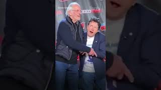 Back to the Future Stars Michael J Fox amp Christopher Lloyd Reunite at ComicCon 2022  PEOPLE [upl. by Mag]