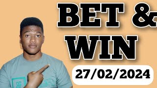 FOOTBALL PREDICTIONS TODAY 2722024 SOCCER PREDICTIONS TODAY  BETTING TIPS footballpredictions [upl. by Rigby]