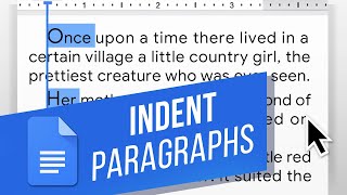 How to Indent Paragraphs in Google Docs  Customize Indents with the Ruler [upl. by Ellesirg]