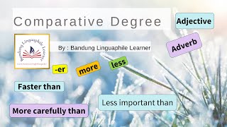 Comparative Degree by Bandung Linguaphile Learner BLL [upl. by Loren]