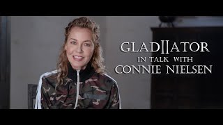 CONNIE NIELSEN TALKS ABOUT GLADIATOR 2 [upl. by Rehtnug]