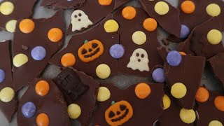 Halloween Bark Recipe  Fun Chocolate Dessert Treat Idea [upl. by Eiramanin]