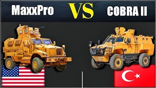 Turkish Otokar Cobra II vs American MaxxPro MRAP [upl. by Eirhtug]