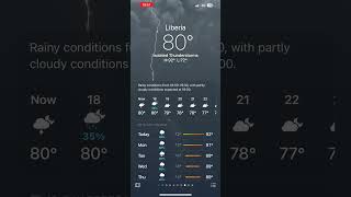 Isolated thunderstorms evening iOS 17 [upl. by Gaultiero]