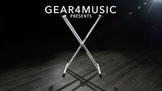 XFrame Double Braced Keyboard Stand White by Gear4music [upl. by Steinke]