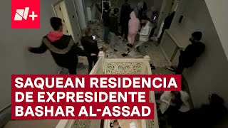 Así quedó residencia del ex presidente Bashar AlAsad luego de saqueo por sirios  N [upl. by Ahsenot]