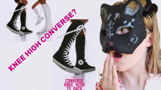 THERIAN UNBOXING  Knee High Converse  NEW SHOES  Cicada [upl. by Paehpos]