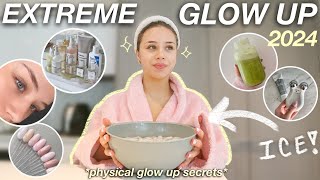 EXTREME 2024 GLOW UP physical self  self care habits  tips beauty treatments wellness rituals [upl. by Anilram]