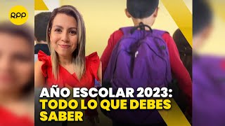 Año escolar 2023 recomendaciones qué debes saber [upl. by Garald]